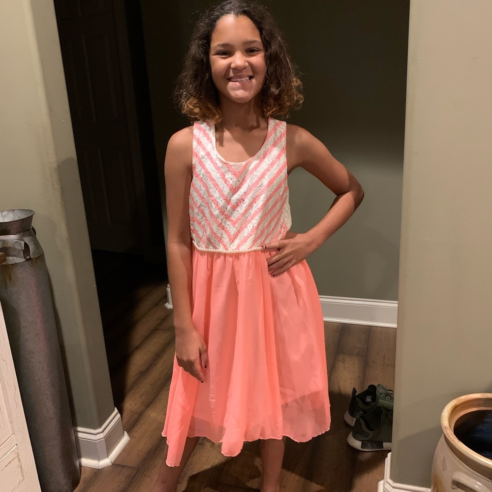 Shamrock top with flowy bottom dress